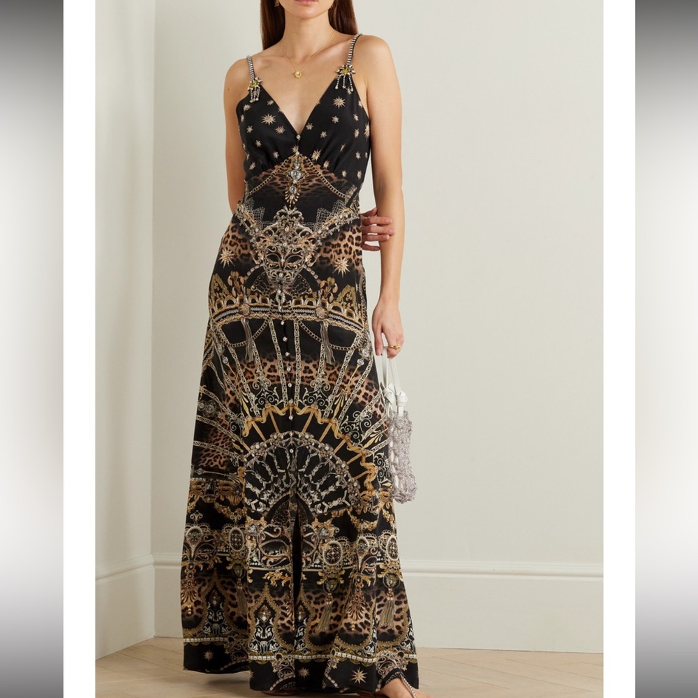 Camilla Crystal embellished maxi dress